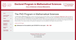 Desktop Screenshot of dottorato.math.unipd.it