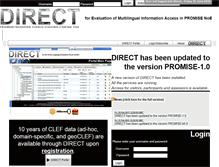 Tablet Screenshot of direct.dei.unipd.it