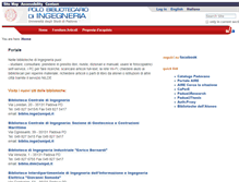 Tablet Screenshot of ingegneria.cab.unipd.it