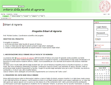 Tablet Screenshot of erbariagraria.cab.unipd.it