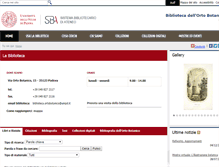 Tablet Screenshot of bibliorto.cab.unipd.it