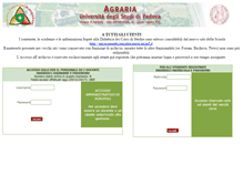 Tablet Screenshot of agraria.unipd.it