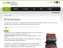 Tablet Screenshot of bibliotecaccessibile.cab.unipd.it