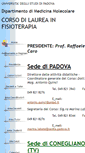 Mobile Screenshot of fisioterapia.medicina.unipd.it
