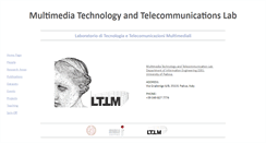 Desktop Screenshot of lttm.dei.unipd.it
